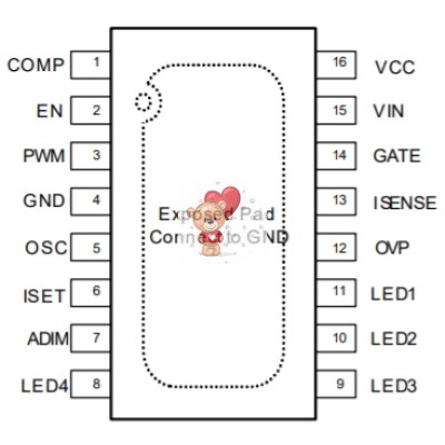 MP3398AGF TSSOP16-EP
