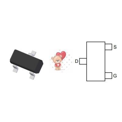 ZXMN6A07FTA N-Channel MOSFET 60V 1.2A
