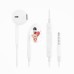 Проводные наушники с микрофоном вкладыши EaePods 3.5 Jack для  Meizu M5c (белые)
