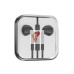 Проводные наушники с микрофоном вкладыши EaePods 3.5 Jack для  Meizu M5c (черные)