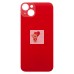 Задняя крышка для iPhone 14 Plus Красный (стекло, широкий вырез под камеру, логотип)