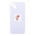 Задняя крышка для iPhone 14 Plus Фиолетовый (стекло, широкий вырез под камеру, логотип)