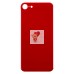 Задняя крышка для iPhone 8 Красный (стекло, широкий вырез под камеру, логотип)