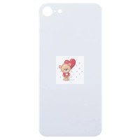 Задняя крышка для iPhone 8 Белый (стекло, широкий вырез под камеру, логотип) Задняя крышка для iPhone 8 Белый (стекло, широкий вырез под камеру, логотип)