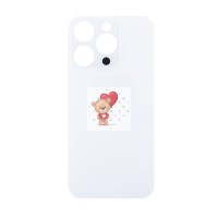 Задняя крышка для iPhone 14 Pro Белый (стекло, широкий вырез под камеру, логотип) Задняя крышка для iPhone 14 Pro Белый (стекло, широкий вырез под камеру, логотип)