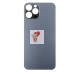 Задняя крышка для iPhone 12 Pro Max Серый (стекло, широкий вырез под камеру, логотип) - Премиум