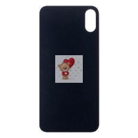 Задняя крышка для iPhone Xs Серый (стекло, широкий вырез под камеру, логотип) Задняя крышка для iPhone Xs Серый (стекло, широкий вырез под камеру, логотип)