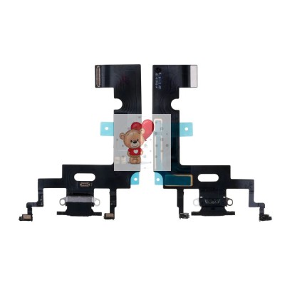 Шлейф для iPhone Xr на системный разъем/микрофон Черный - Премиум Шлейф для iPhone Xr на системный разъем/микрофон Черный - Премиум