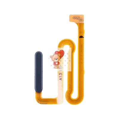 Шлейф для Samsung A135F (A13) сканер отпечатка пальцев Черный