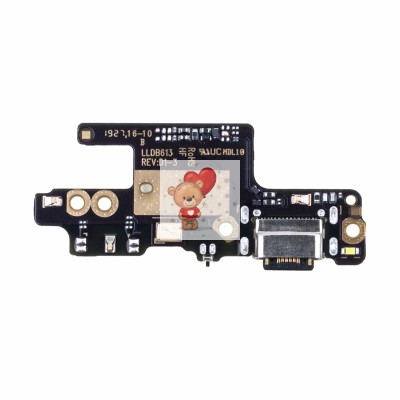 Шлейф для Xiaomi Redmi Note 7 Pro плата системный разъем/микрофон - Премиум