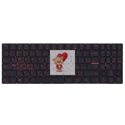 Клавиатура для ноутбука Lenovo Legion 15ikb Черная с подсветкой