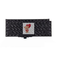 Клавиатура для ноутбука MacBook Air M1 13" A2337 (2020, прямой Enter RU) Черная