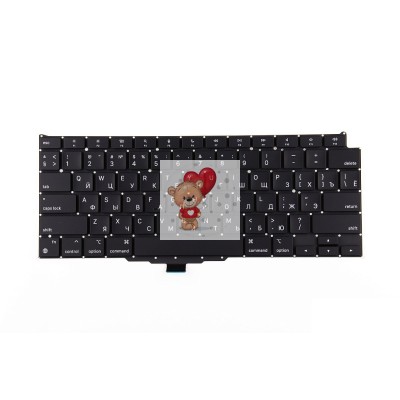 Клавиатура для ноутбука MacBook Air M1 13" A2337 (2020, прямой Enter RU) Черная Клавиатура для ноутбука MacBook Air M1 13" A2337 (2020, прямой Enter RU) Черная