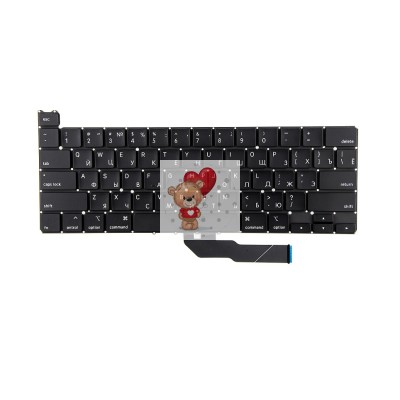 Клавиатура для ноутбука MacBook Pro 13" A2251 (2020, прямой Enter RU) Черная Клавиатура для ноутбука MacBook Pro 13" A2251 (2020, прямой Enter RU) Черная