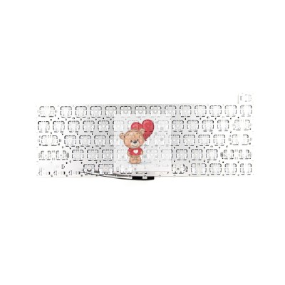 Клавиатура для ноутбука MacBook Pro 13" A2251 (2020, прямой Enter RU) Черная