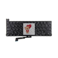 Клавиатура для ноутбука MacBook Pro M1 13" A2338 (2020-2022, прямой Enter RU) Черная Клавиатура для ноутбука MacBook Pro M1 13" A2338 (2020-2022, прямой Enter RU) Черная