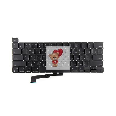 Клавиатура для ноутбука MacBook Pro M1 13" A2338 (2020-2022, прямой Enter RU) Черная Клавиатура для ноутбука MacBook Pro M1 13" A2338 (2020-2022, прямой Enter RU) Черная