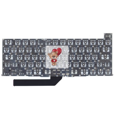 Клавиатура для ноутбука MacBook Pro 16" A2141 (2019, прямой Enter RU) Черная