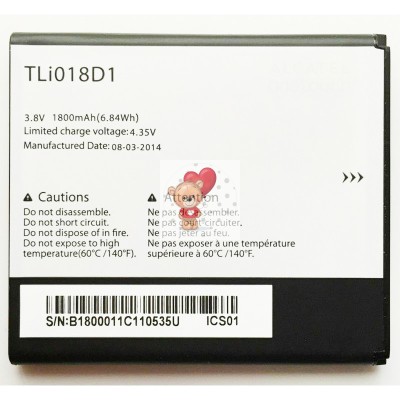 Аккумуляторная батарея для Alcatel 5038X (TLi018D)