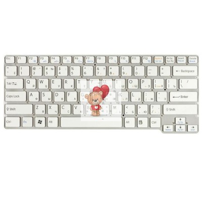 Клавиатура для ноутбука Sony VPC-CW Белая P.n: 148755771, NSK-S7A0R, 9J.N0Q82.A0R, 55010292E-035-G