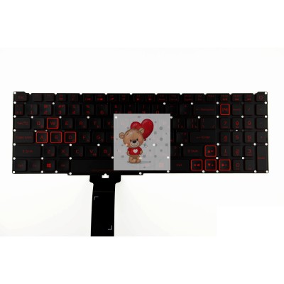 Клавиатура для ноутбука Acer Nitro 5 AN515-54 с подсветкой p.n: NKI15130NA, 935064CDK201, PK132K11A04 Клавиатура для ноутбука Acer Nitro 5 AN515-54 с подсветкой p.n: NKI15130NA, 935064CDK201, PK132K11A04