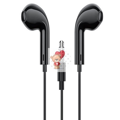 Проводные наушники с микрофоном вкладыши EaePods 3.5 Jack для  Meizu M5c (черные)