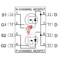 IRF7389 NP-Channel MOSFET 30V 7.3A
