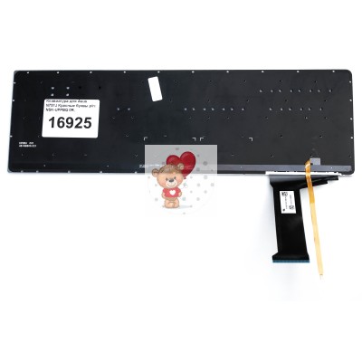 Клавиатура для Asus N751J Красные буквы p/n: NSK-UPPBQ 0R, AEBK3700010, 9Z.N8BBQ.P0R, 0KNB0-662BRU00