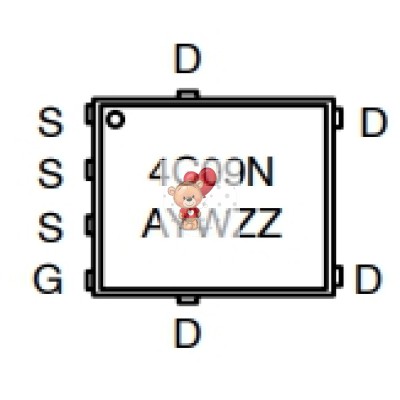 NTMFS4C09N N-Channel MOSFET 30V 52A