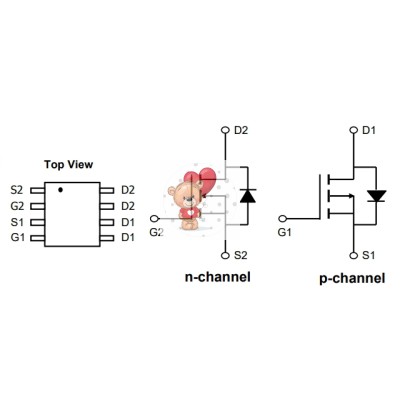 AO4611 Dual NP-Channel MOSFET 40V 6.3A