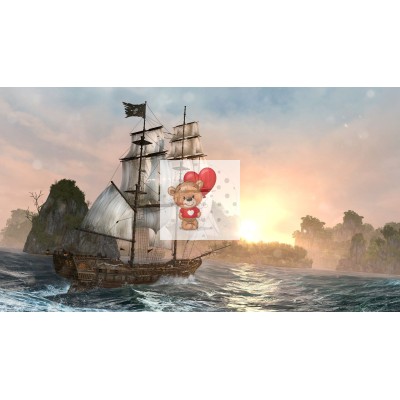 Диск Assassin's Creed IV. Черный флаг PS4 Без плёнки
