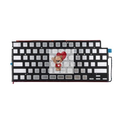 Подсветка клавиатуры для ноутбука MacBook Air M2 13" A2681/MacBook Air M2 13" A2941 (2022-2024, прямой Enter RU) Черный