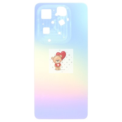 Задняя крышка для Infinix Hot 40 Pro Голубой - Премиум