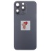 Задняя крышка для iPhone 16 Pro Max в сборе со стеклом камеры Черный (стекло, логотип) - Премиум