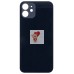 Задняя крышка для Applе iPhone 12 (черная) (стекло, узкий вырез под камеру, логотип)