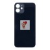 Задняя крышка для iPhone 12 Черный (стекло, широкий вырез под камеру, логотип) - Премиум
