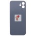 Задняя крышка для Apple iPhone 12 Зеленый (стекло, узкий вырез под камеру, логотип) - Премиум