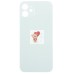 Задняя крышка для iPhone 12 Зеленый (стекло, широкий вырез под камеру, логотип) - Премиум