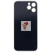 Задняя крышка для Apple iPhone 12 Pro Синий (стекло, узкий вырез под камеру, логотип) - Премиум