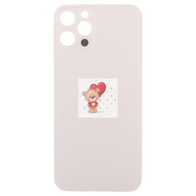 Задняя крышка для Apple iPhone 12 Pro Золото (стекло, узкий вырез под камеру, логотип) - Премиум Задняя крышка для Apple iPhone 12 Pro Золото (стекло, узкий вырез под камеру, логотип) - Премиум