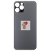Задняя крышка для Applе iPhone 12 Pro (серая) (стекло, узкий вырез под камеру, логотип)