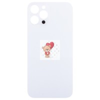 Задняя крышка для iPhone 12 Pro Белый (стекло, широкий вырез под камеру, логотип) - Премиум Задняя крышка для iPhone 12 Pro Белый (стекло, широкий вырез под камеру, логотип) - Премиум