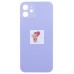 Задняя крышка для Apple iPhone 12 Фиолетовый (стекло, узкий вырез под камеру, логотип) - Премиум