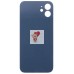 Задняя крышка для iPhone 12 Фиолетовый (стекло, широкий вырез под камеру, логотип) - Премиум