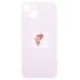 Задняя крышка для iPhone 13 Розовый (стекло, широкий вырез под камеру, логотип) - Премиум
