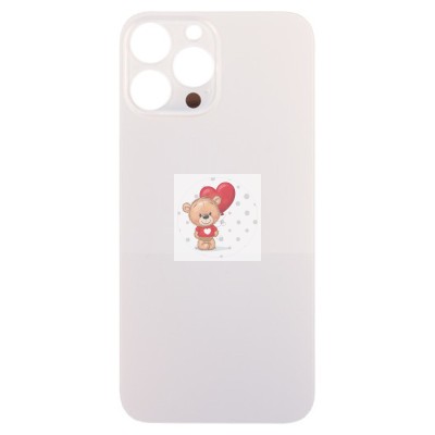 Задняя крышка для iPhone 13 Pro Золото (стекло, широкий вырез под камеру, логотип) - Премиум