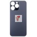 Задняя крышка для Applе iPhone 13 Pro (серая) (стекло, узкий вырез под камеру, логотип)
