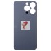 Задняя крышка для Applе iPhone 13 Pro (серая) (стекло, узкий вырез под камеру, логотип)