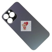 Задняя крышка для iPhone 13 Pro Серый (стекло, широкий вырез под камеру, логотип) - Премиум Задняя крышка для iPhone 13 Pro Серый (стекло, широкий вырез под камеру, логотип) - Премиум