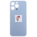 Задняя крышка для Apple iPhone 13 Pro Голубой (стекло, узкий вырез под камеру, логотип) - Премиум